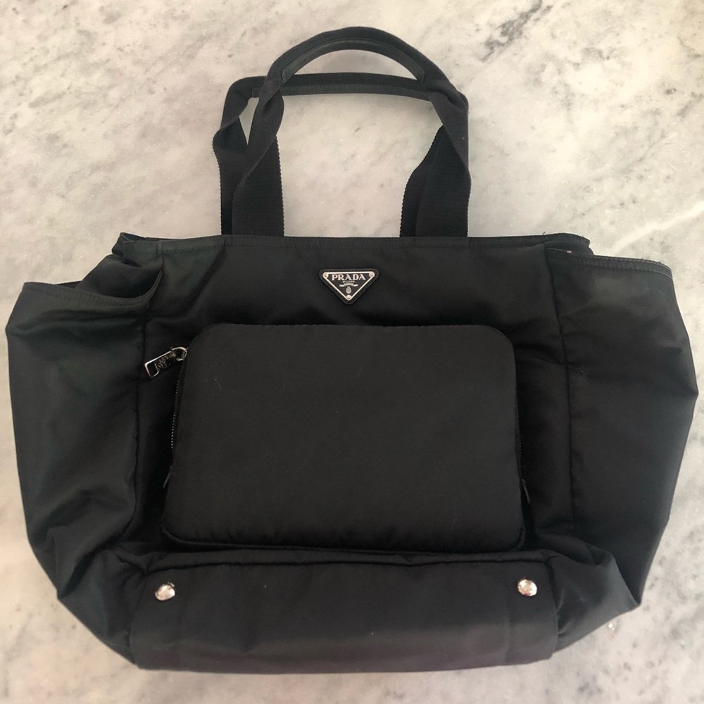 Prada Black Women's Tote Bag/ BABY Bag